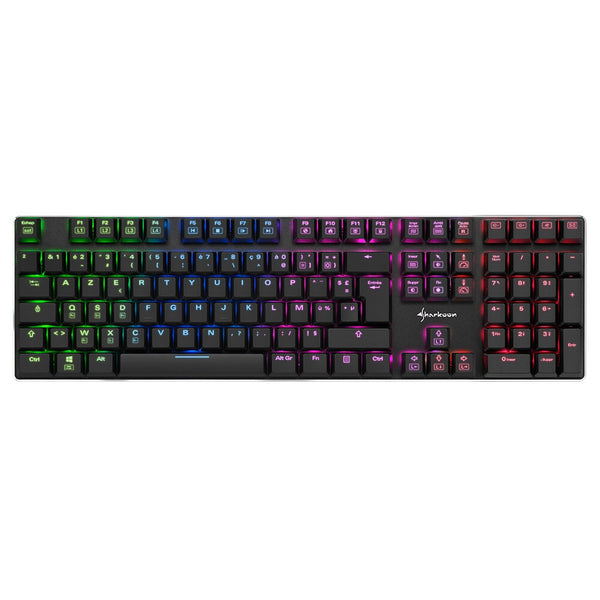 Sharkoon PureWriter RGB tastatur Spil USB AZERTY Fransk Sort