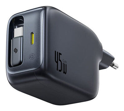 Baseus E0120G00 oplader til mobil enhed Smartphone, Tablet, Mobiltelefon Sort Vekselstrøm Hurtig opladning Indendørs