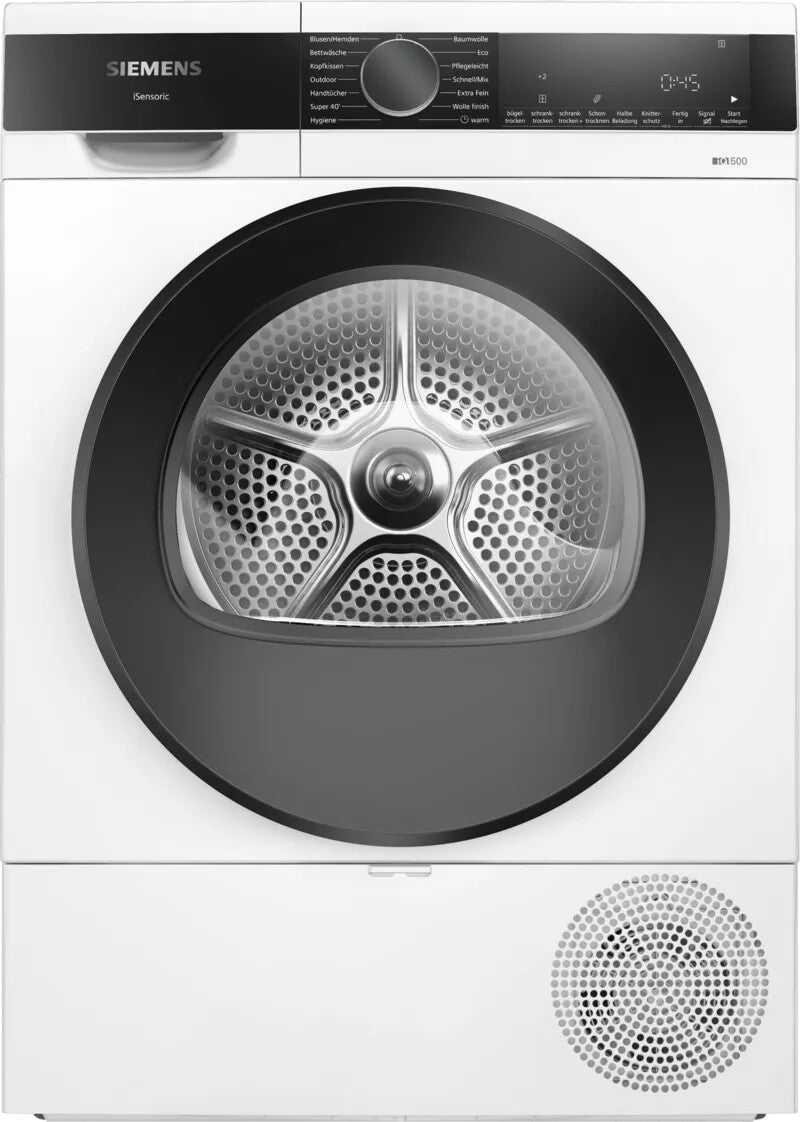 Siemens iQ500 WQ33G2D41 tørretumbler Fritstående Front-læsning 9 kg Hvid