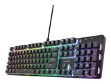 Trust GXT 871 Zora tastatur Spil USB Tysk Sort