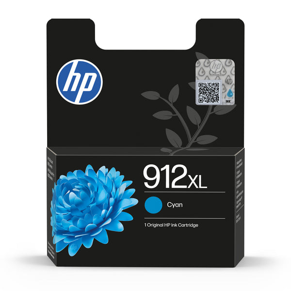 HP 912XL Original Ink-blækpatron med høj kapacitet, cyan