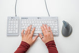 BakkerElkhuizen UltraBoard 955 V2 Numeric numerisk tastatur Laptop/PC USB Mørkegrå, Lys grå
