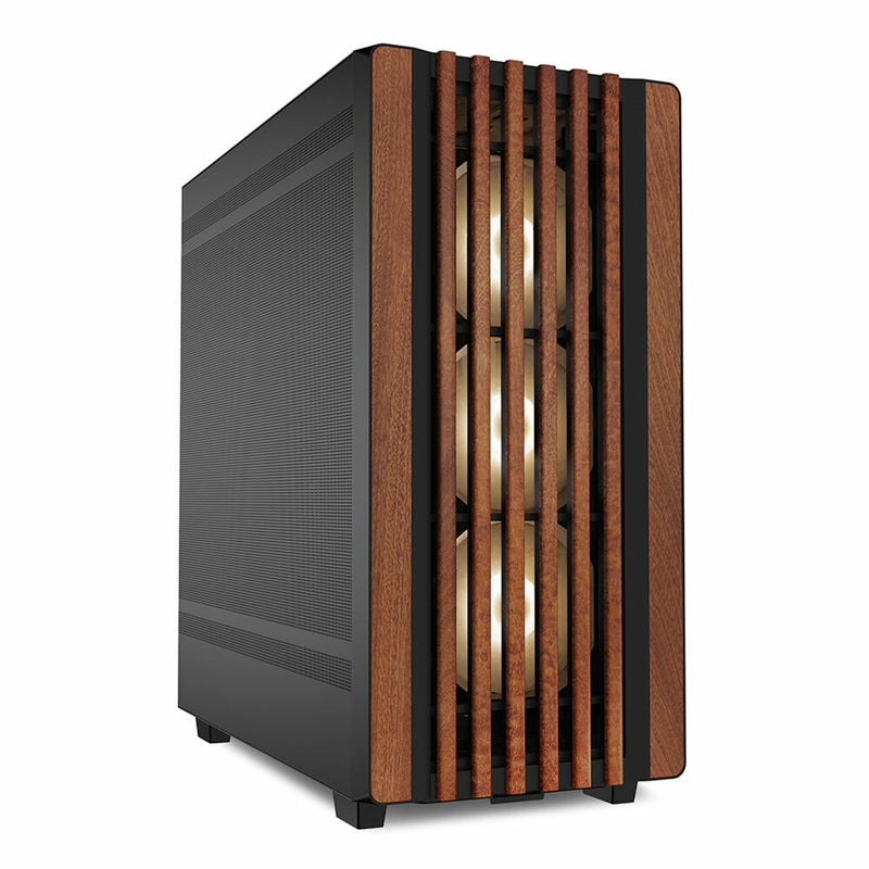 Sharkoon REBEL C70M RGB Full Tower Sort, Træ