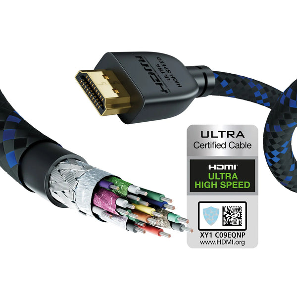Inakustik 00423550 HDMI-kabel 5 m HDMI Type A (Standard) Sort, Blå