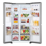 LG GSBC40PYPE side-by-side køle-fryseskab Fritstående 664 L Sølv