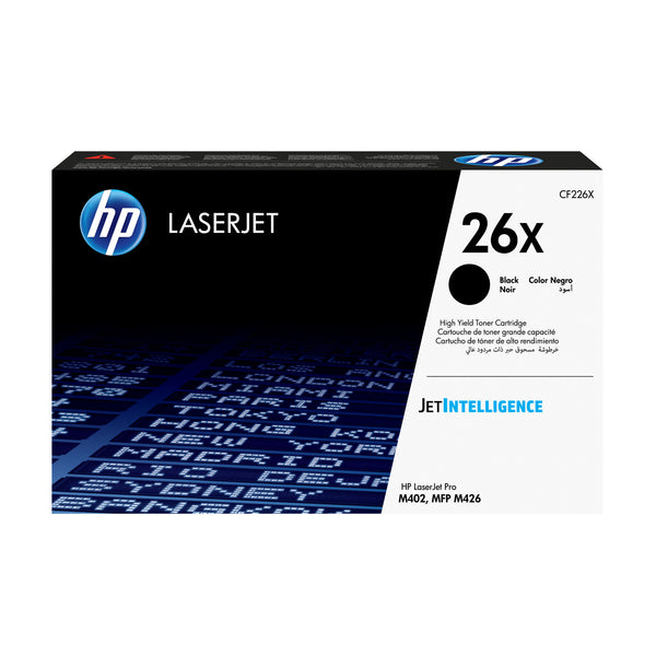 HP Original 26X LaserJet-tonerpatron med høj kapacitet, sort