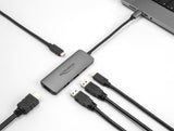 DeLOCK 87804 dockingstation Ledningsført USB 3.2 Gen 1 (3.1 Gen 1) Type-C Grå