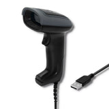 Qoltec 50863 stregkodelæser Håndholdt stregkodelæser 1D/2D LED Sort