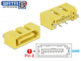 DeLOCK 89886 kabelsamler SATA Gul