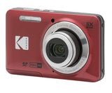 Kodak PIXPRO FZ55 1/2.3" Kompakt kamera 16 MP CMOS 4608 x 3456 pixel Rød