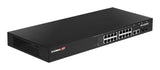 Edimax IGS-5218PLC netværksswitch Administreret L2 Gigabit Ethernet (10/100/1000) Strøm over Ethernet (PoE) 1U Sort