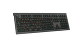 Logickeyboard LKB-OSX-A2M-DE tastatur Spil USB QWERTZ Tysk Sort