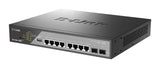 D-Link DSS-200G-10MPP/E netværksswitch Administreret L2 Gigabit Ethernet (10/100/1000) Strøm over Ethernet (PoE) 1U Grå