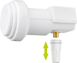 Goobay 67269 Low Noise Block downconverter (LNB) Grå, Hvid