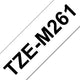 Brother TZE-M261 etiketbånd Sort på hvid