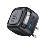 Havit UC250 A-EU oplader til mobil enhed E-bog-læser, Hovedtelefoner, Mobiltelefon, Bærbar højttaler, SmartWatch, Telefon Sort Trådløs opladning Hurtig opladning Indendørs