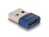 DeLOCK 60051 kabel kønsskifter USB C USB A Blå