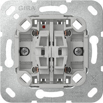 GIRA 315900 elektrisk afbryder Kipafbryder Krom, Grå