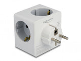 DeLOCK 11501 strømstik adapter Type F Hvid