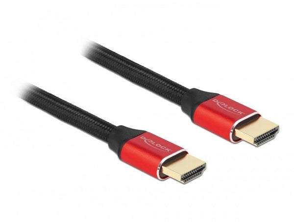 DeLOCK 85775 HDMI-kabel 3 m HDMI Type A (Standard) Sort, Rød