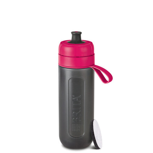 Brita Fill&Go Active Sport 600 ml Plast Sort, Lyserød