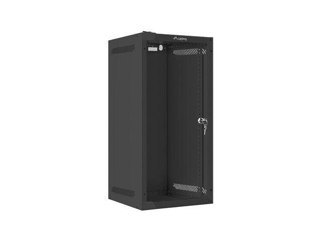 Lanberg WF10-2312-10B stativ 12U Vægmonteret stativ Sort