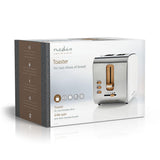 Nedis KABT510EWT brødrister 6 2 skive(r) 900 W Hvid