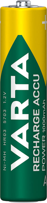 Varta 05703 Genopladeligt batteri AAA Nikkel-Metalhydrid (NiMH)