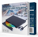 Gembird DVD-USB-031 optisk diskdrev Intern DVD±RW Sort