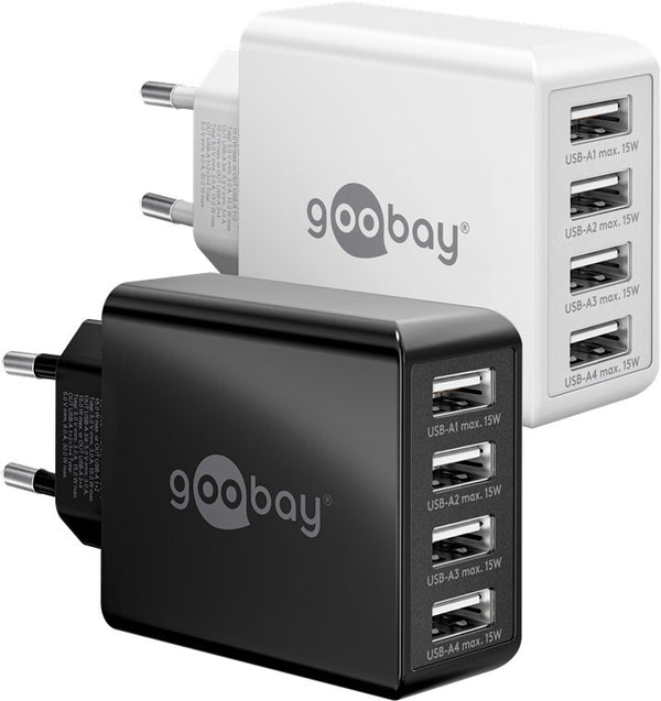 Goobay 44962 oplader til mobil enhed Universel Hvid Vekselstrøm Indendørs