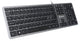 Voxicon Slim 280 Metal tastatur Kontor USB QWERTY Nordisk Sort, Sølv