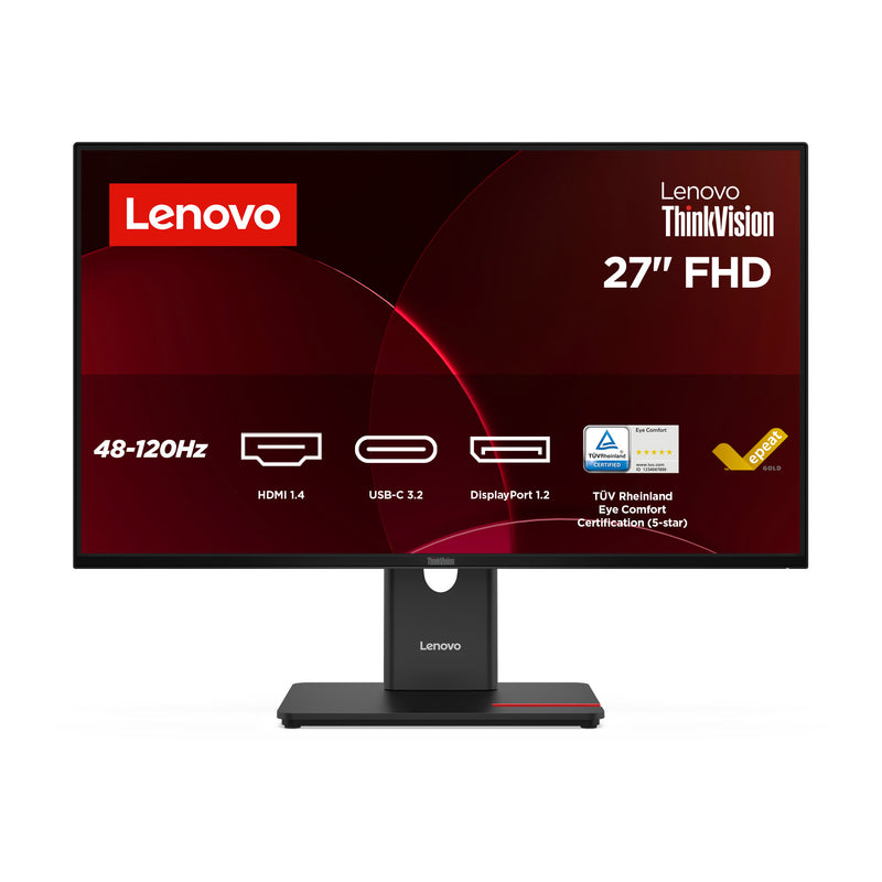 Lenovo ThinkVision T27-40 computerskærm 68,6 cm (27") 1920 x 1080 pixel Fuld HD LED Sort