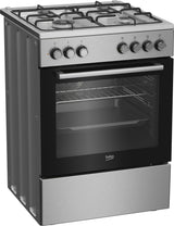 Beko FBE62130GXDN komfur og ovn Fritstående komfur Elektrisk Gaskomfur Sort