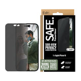PanzerGlass SAFE. by ® 2-Way Privacy Skærmbeskyttelse iPhone 16 | 15 | Ultra-Wide Fit