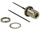 DeLOCK 0.13m N/MHF U.FL koaxial kabel RF 1.37 0,13 m MHF/U.FL Sort, Sølv