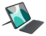 Logitech Flip Folio AZERTY Fransk Bluetooth Grafit