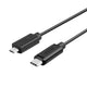 UNITEK Y-C473BK USB-kabel USB 2.0 1 m USB C Micro-USB B 0,48 Gbit/sek. Sort