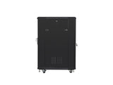 Lanberg FF01-6822-23B stativ 22U Fritstående reol Sort