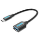 Vention CCVBB USB-kabel USB 3.2 Gen 1 (3.1 Gen 1) 0,15 m USB C USB A 5 Gbit/sek. Sort