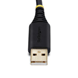 StarTech.com 2P1FFC-USB-SERIAL kabel kønsskifter USB-A 2 x DB-9 RS-232 Sort, Grå