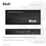 CLUB3D Umschalter HDMI 4x HDMI
