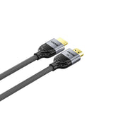 UNITEK 8K Braided Nylon 1M HDMI-kabel HDMI Type A (Standard) Grå