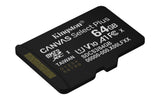 Kingston Technology 64 GB micSDXC Canvas Select Plus Gen3 100R A1, enkelt pakke uden ADP