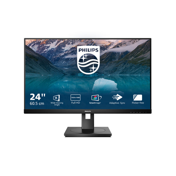 Philips S Line 242S9JML/00 computerskærm 60,5 cm (23.8") 1920 x 1080 pixel Fuld HD LCD Sort