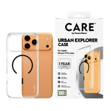 PanzerGlass CARE™ by ® Urban Explorer Case Transparent m. Sort MagSafe iPhone 17 Pro Max