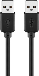 Goobay 93594 USB-kabel USB 2.0 3 m USB A 0,48 Gbit/sek. Sort
