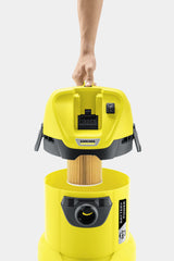 Kärcher 1.629-911.0 støv-udsuger Sort, Gul 17 L 300 W