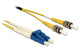DeLOCK 84691 InfiniBand og fiberoptisk kabel 5 m 2x LC 2x ST Gul