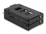 DeLOCK 47011 drive bay panel 2x 2,5" Opbevaring drev bakke Sort