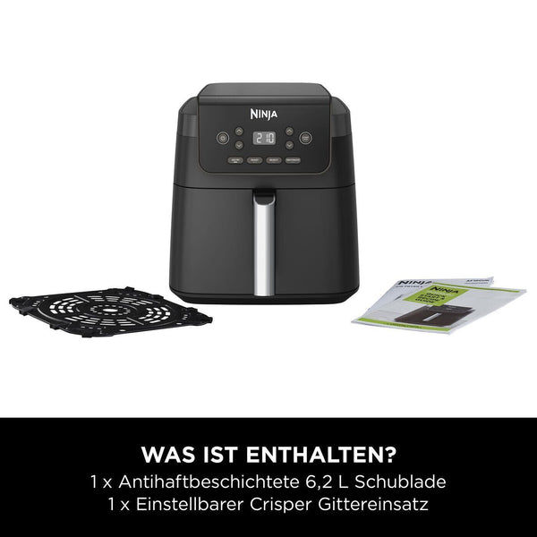 Ninja AF170EU frituregryde Enkelt 6,2 L Enkeltstående 2000 W Varmluftsteger Sort